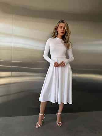 Жіноча стильна вечірня міді сукня з мікродайвінга Одеса