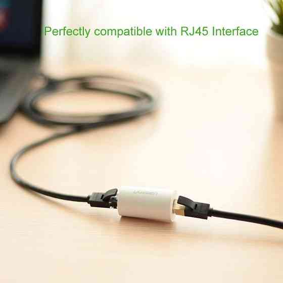 Защитный Ethernet-адаптер от грозы Ugreen RJ45 NW116 20391 (Белый) Николаев