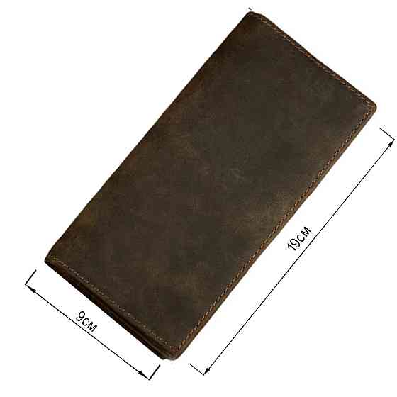 Гаманець чоловічий Vintage 14228 вінтажна шкіра Коричневий Київ