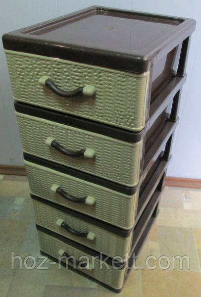 Комод пластиковый на 5 ящиков Украина Харьков - изображение 2