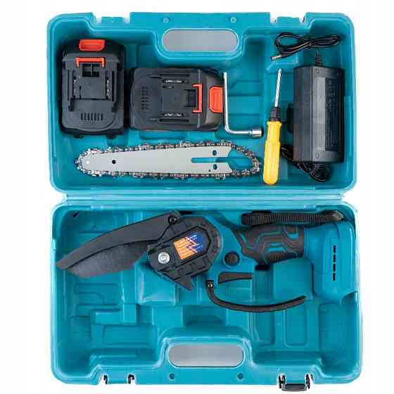 Міні-пила з акумуляторним живленням Domotec 8"(20см) 48 В, Ланцюгова пила для PS-361 легкої роботи Київ