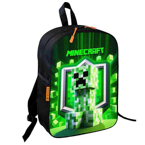 Рюкзак шкільний дитячий 36х27см Майнкрафт Кріпер «Minecraft» з принтом для хлопчика (00612) Київ
