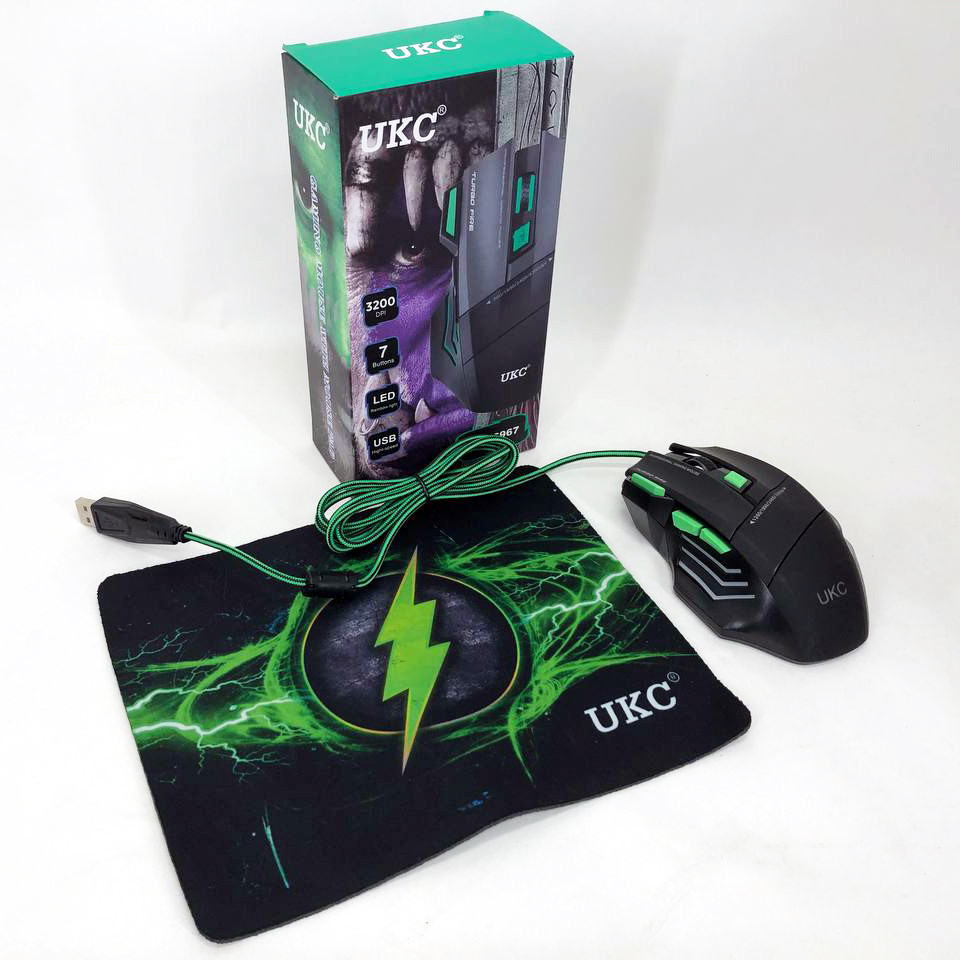 Мишка провідна ігрова UKC 6967 з килимком LK-29 Львів - фото 2