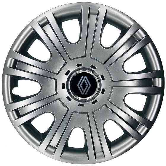Автомобільні модельні ковпаки R15 Renault NEW 319 4шт, SJS, сріблясті Київ