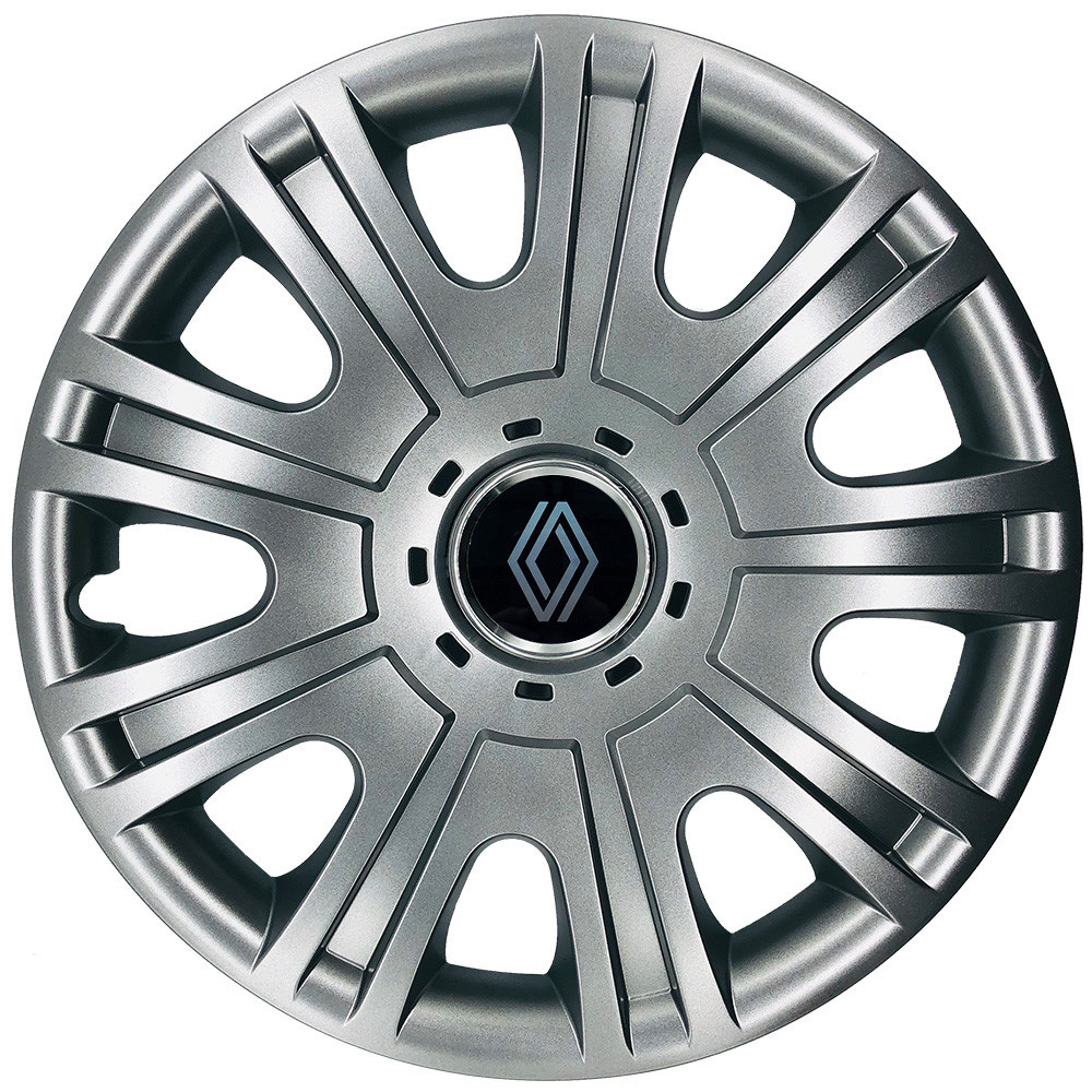 Автомобильные модельные колпаки R15 Renault NEW 319 4шт, SJS, серебристые Киев - изображение 1