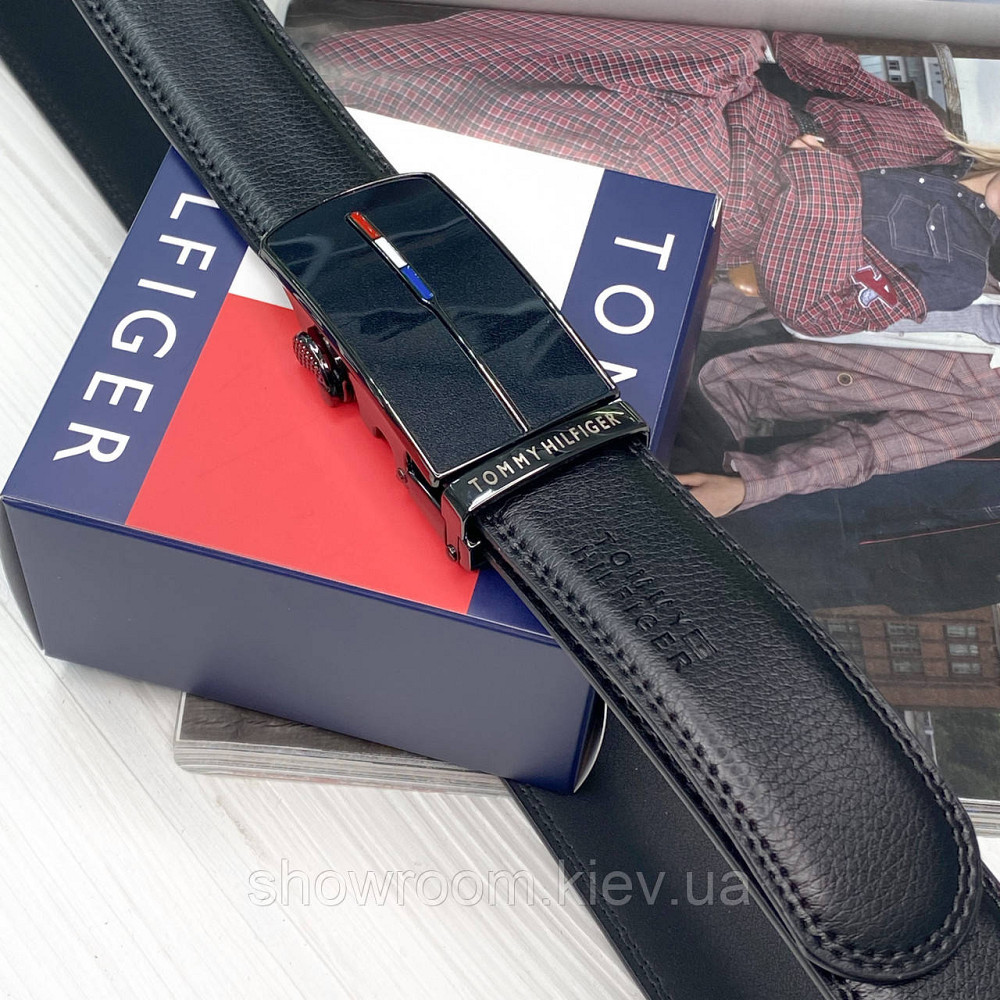 Мужской ремень с пряжкой автомат TH (066) Киев - изображение 4