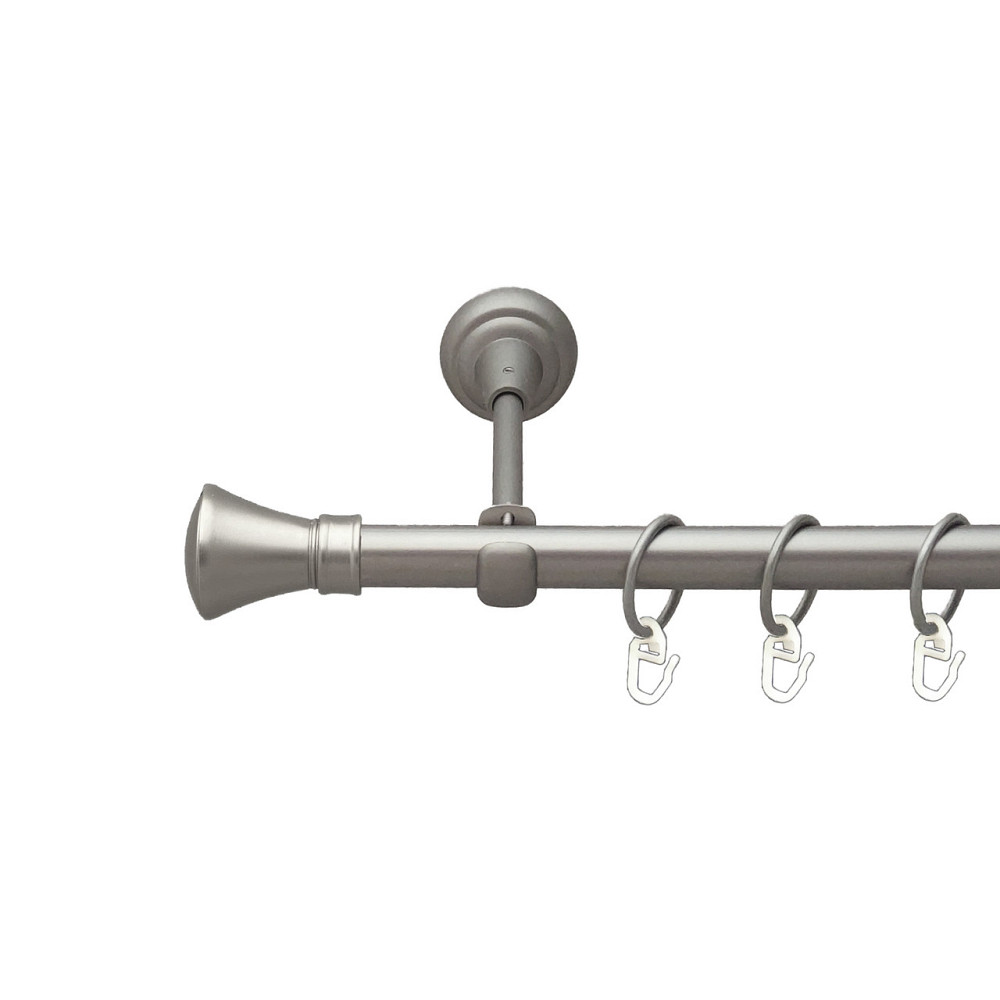 Карниз Orvit Люксор металевий однорядний відкритий Сатин 19 мм 240 см (00-00015214) Львов - изображение 1