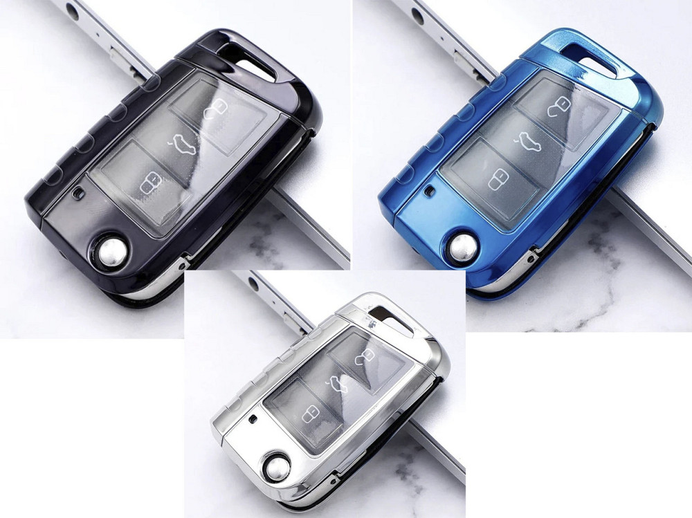 Захисний чохол для автомобільного ключа Volkswagen  Skoda Чорний Смела - изображение 2