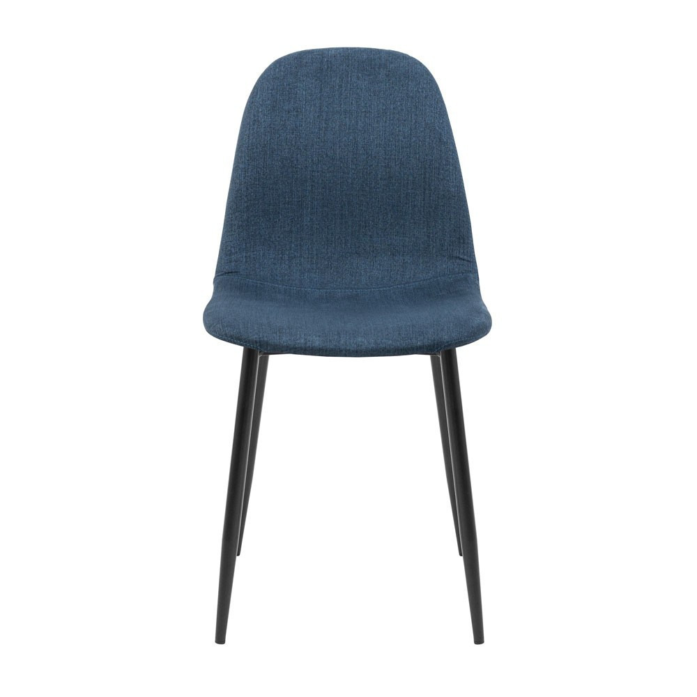 Стілець крісло м'який MacaoDesign U Sorrento 88 чорні ніжки Синій Київ - фото 2