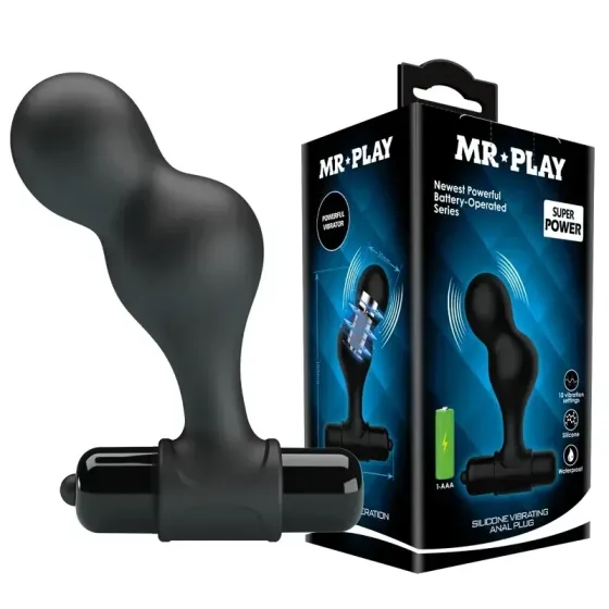 Анальная пробка с вибрацией LyBAILE MR PLAY BI-040133-MR Sex Aura Киев