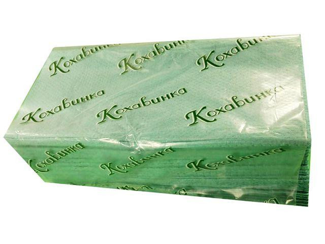 Бумажное листовые   полотенце v-сложение зеленое(170листов) Кохавинка (1 пачка) Харьков - изображение 5