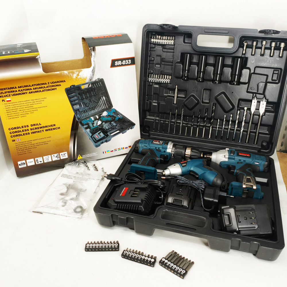 Набір акумуляторних інструментів 24 В Boxer SR-033 набір гайковерт шуруповерт викрутка TX-57 Львів - фото 5