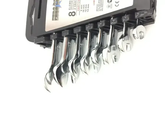 Набір ключів Euro Craft — ріжково-гайкові, 8 предметів, універсальні Львів