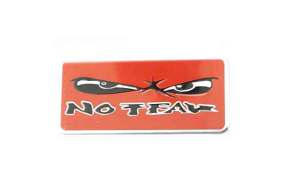 Наклейка шильдик NO FEAR (12х5см, хром) (#4509) Мукачево