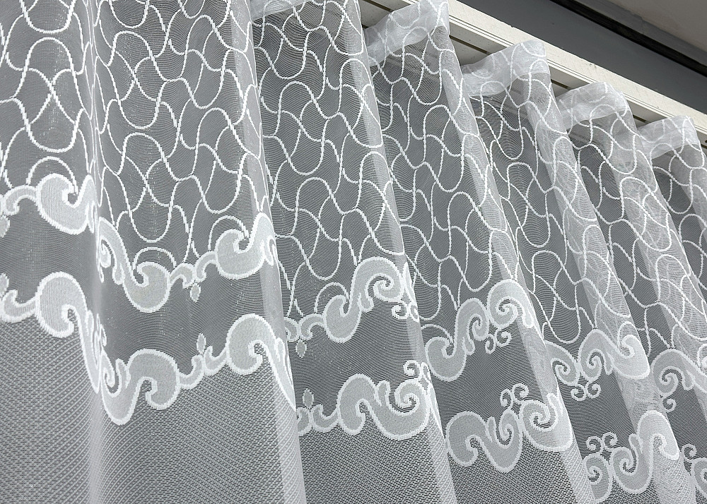 Тюль VR-Textil 1262т Жакард Білий 400х270 см (42-1191) Київ - фото 7