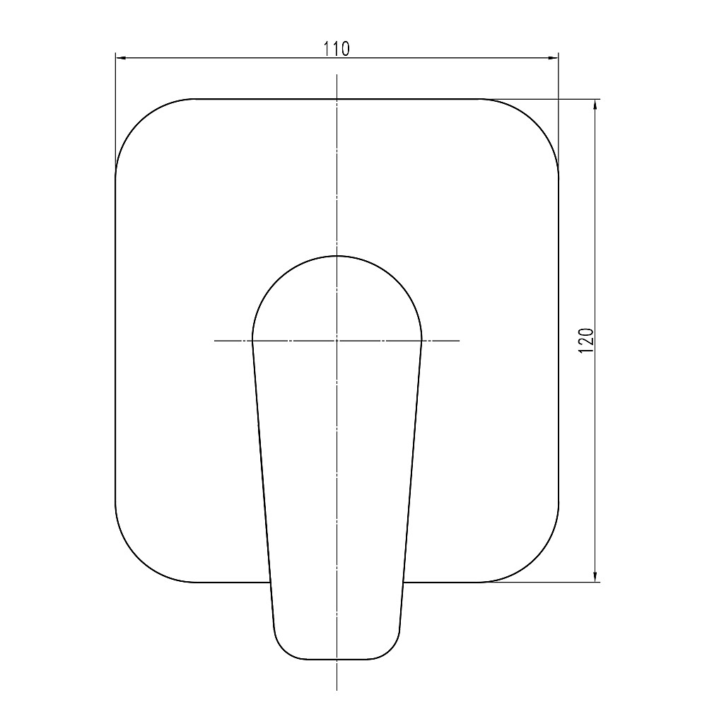 Змішувач для душу вбудований TOPAZ CAPRI TCA-15705-H43 на один вихід, без душового комплекту D35 Тернополь - изображение 6