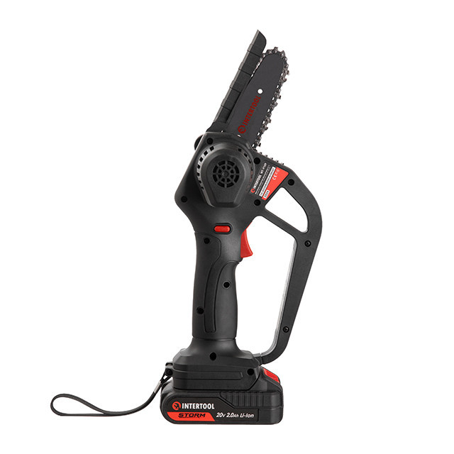 Міні-пилка акумуляторна INTERTOOL WT-9109 20 В, шина 10 см, 4 м/с, Li-ion, 2,0 Ач, ЗП 2А, STORM - пила на акумуляторі Львів - фото 3