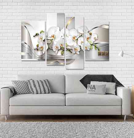 Модульна картина Абстракція Орхідея Art-157_4 Київ