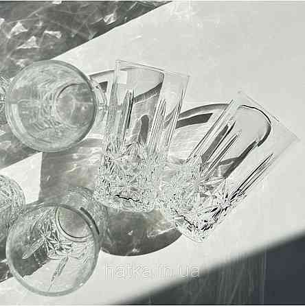 Набор для напитков 7 предметов 6 шт бокалов  + графин 1,5 л  «Хрусталь» 250 мл 102-41 прозрачный Киев