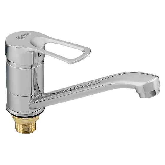 Смеситель s43 Ø40 для кухни гусак прямой 250мм на гайке TAU SM-1B244C (9843110) Киев