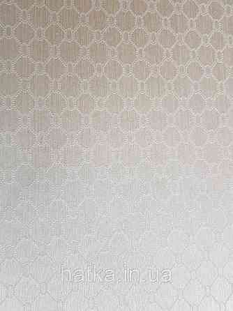 Текстильные обои на флизелиновой основе Da capo RaschTextil геометрия ромб овал сетка бежевые фон кремовый Київ