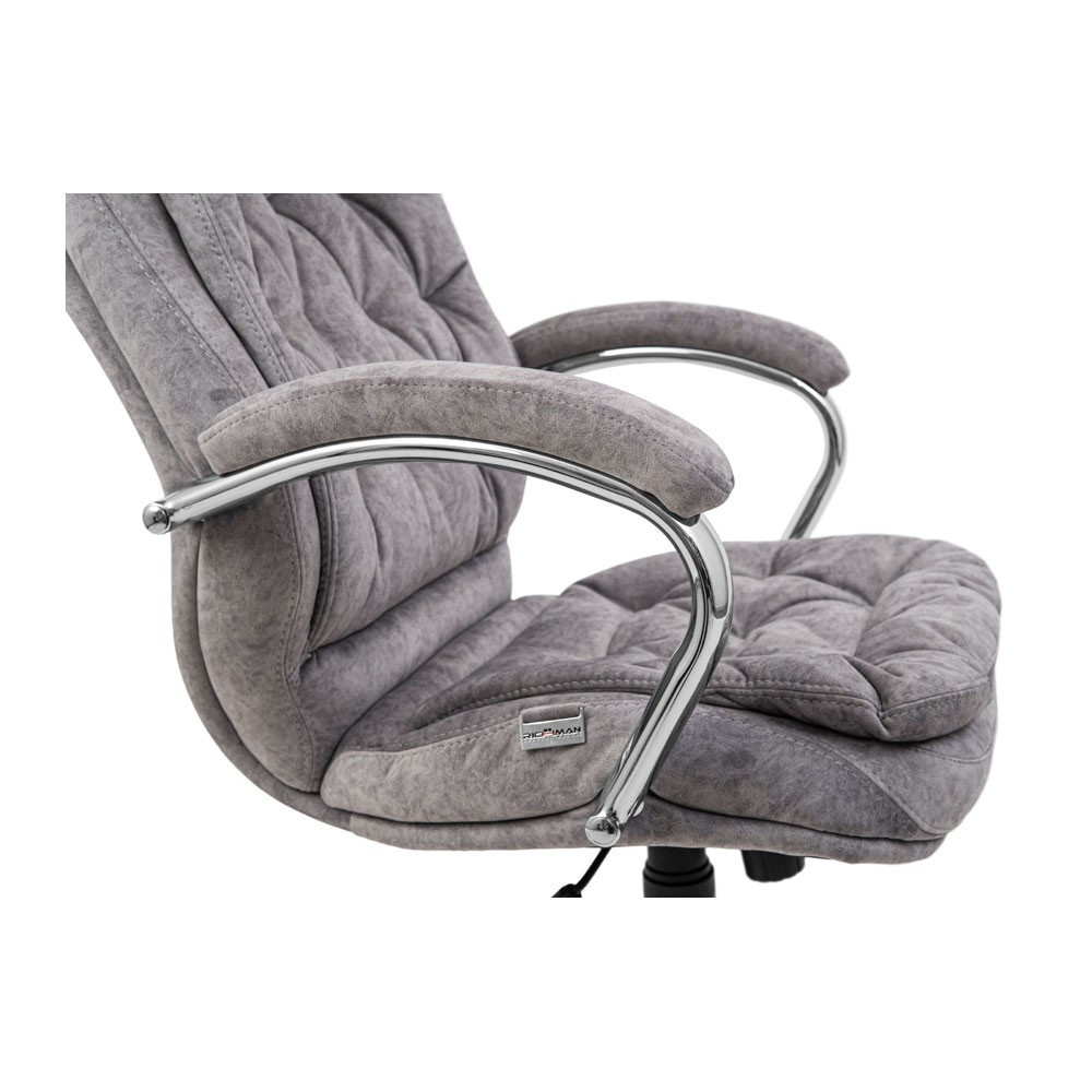 Офисное кресло руководителя Venice Kemel Хром M2 Anyfix Серый Киев - изображение 7