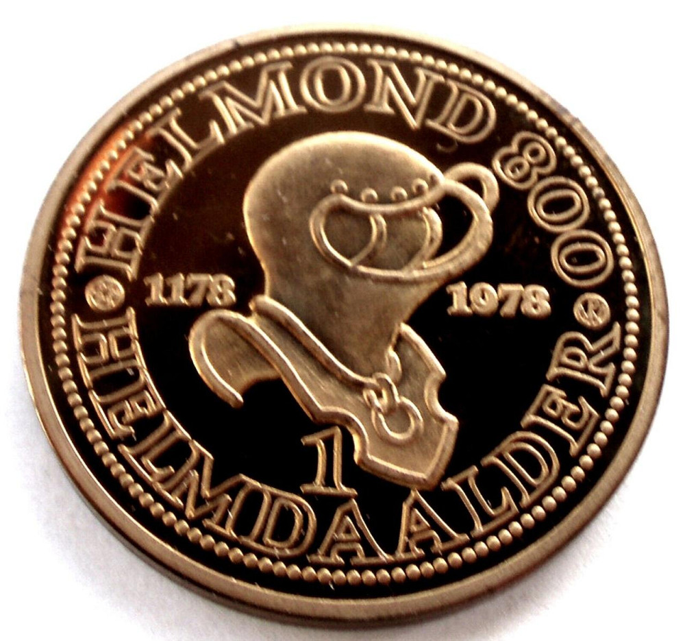 НИДЕРЛАНДЫ HELMOND 1 HELMDAALDER 1178-1978 850 лет UNC Местная валюта G35 Полтава - изображение 1