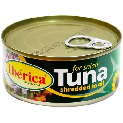 Рибні консерви Iberica Тунець салатний в соняшниковій олії 150 г (8436024298963) Вінниця - фото 1