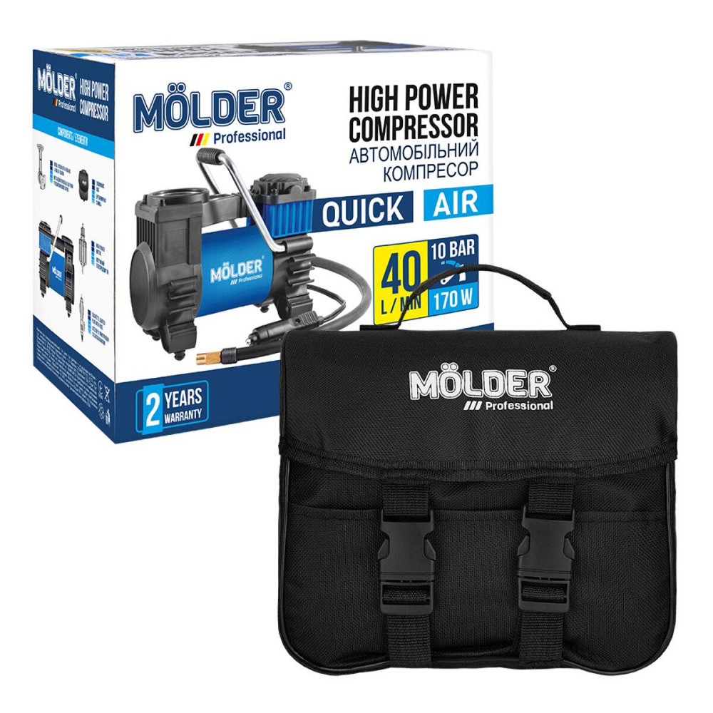 Компресор автомобільний Molder Quick Air 170Вт 10Атм 40л/хв Київ - фото 6