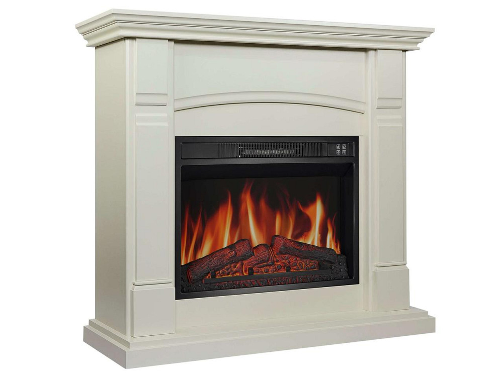 Камінокомплект ArtiFlame Manchester AF23S білий дуб з обігрівом і звуком горіння вогню Львів - фото 1