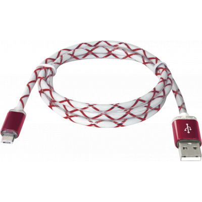 Дата кабель USB08-03LT USB - Micro USB, RedLED backlight, 1m Defender (87556) Винница