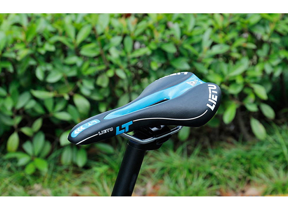 Седло для велосипеда Lietu ZD-023-BL Черно-синий Бровары - изображение 1