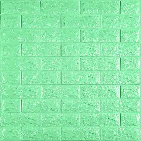3D панель самоклеющаяся 700x770x7мм кирпич Мятный (012-7) SW-00000050 Днепр