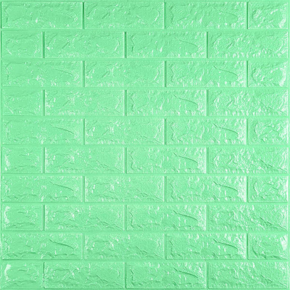 3D панель самоклеющаяся 700x770x7мм кирпич Мятный (012-7) SW-00000050 Днепр - изображение 1