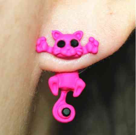 Серьги розовые 