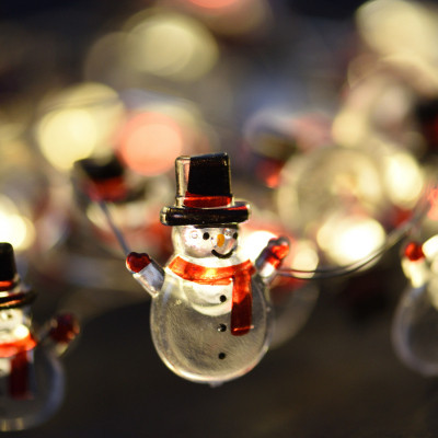 Гирлянда YES! Fun На медной проволоке Снеговики 20 LED Тепло-белая 2.2 м На батарейках (801213) Винница - изображение 4