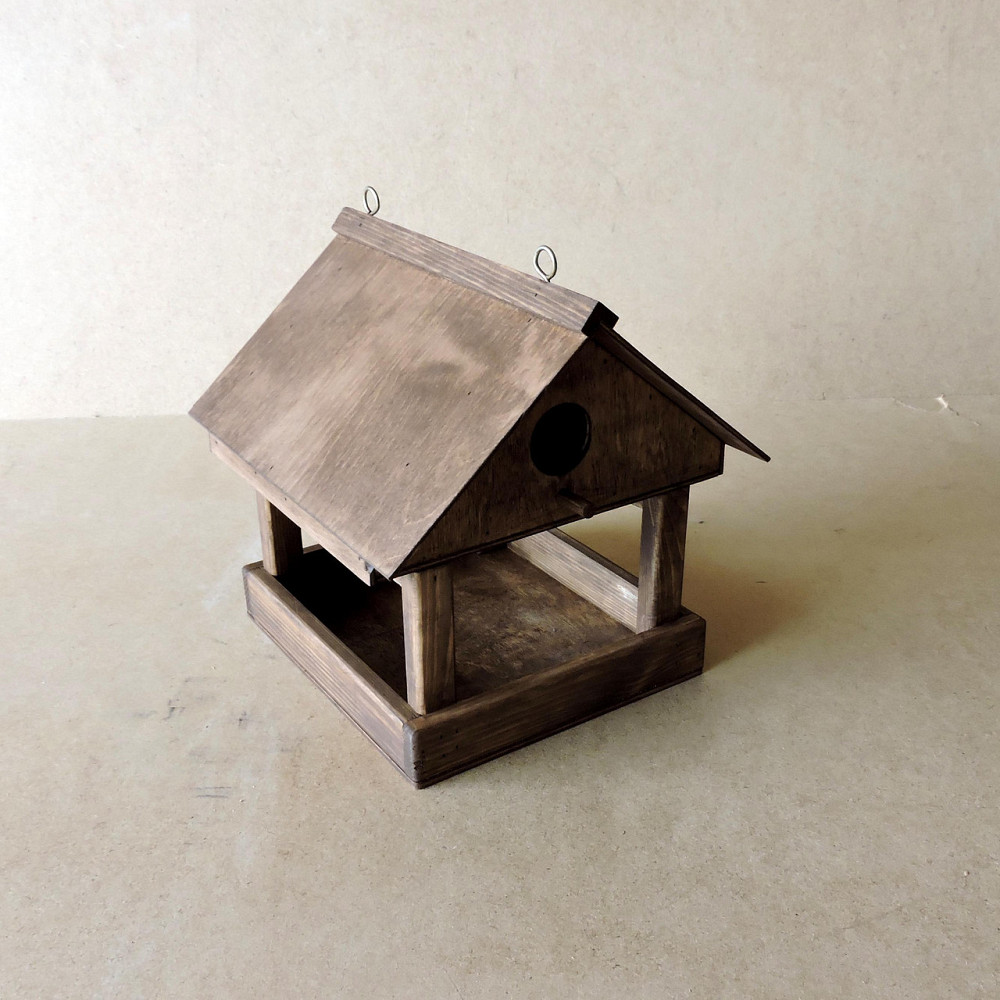 Годівниця з шпаківнею "Горихвостка" капучино Миколаїв - фото 6