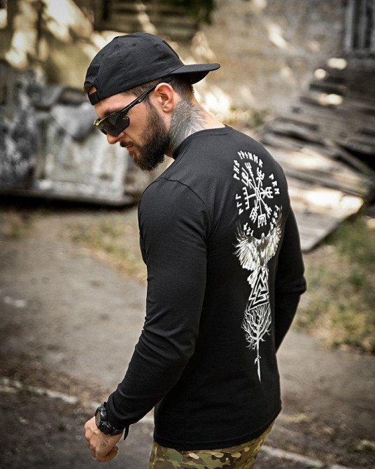 Мілітарі лонгслів руни ПП7791 Одеса - фото 4