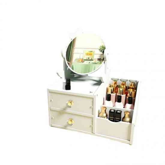 Настольный комод для косметики и украшений с зеркалом Винница