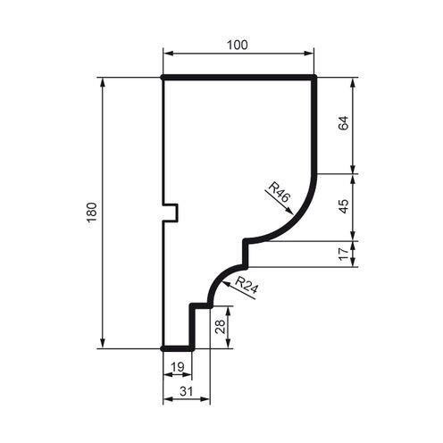 Карниз фасадный Prestige Decor KC 104 Днепр - изображение 2