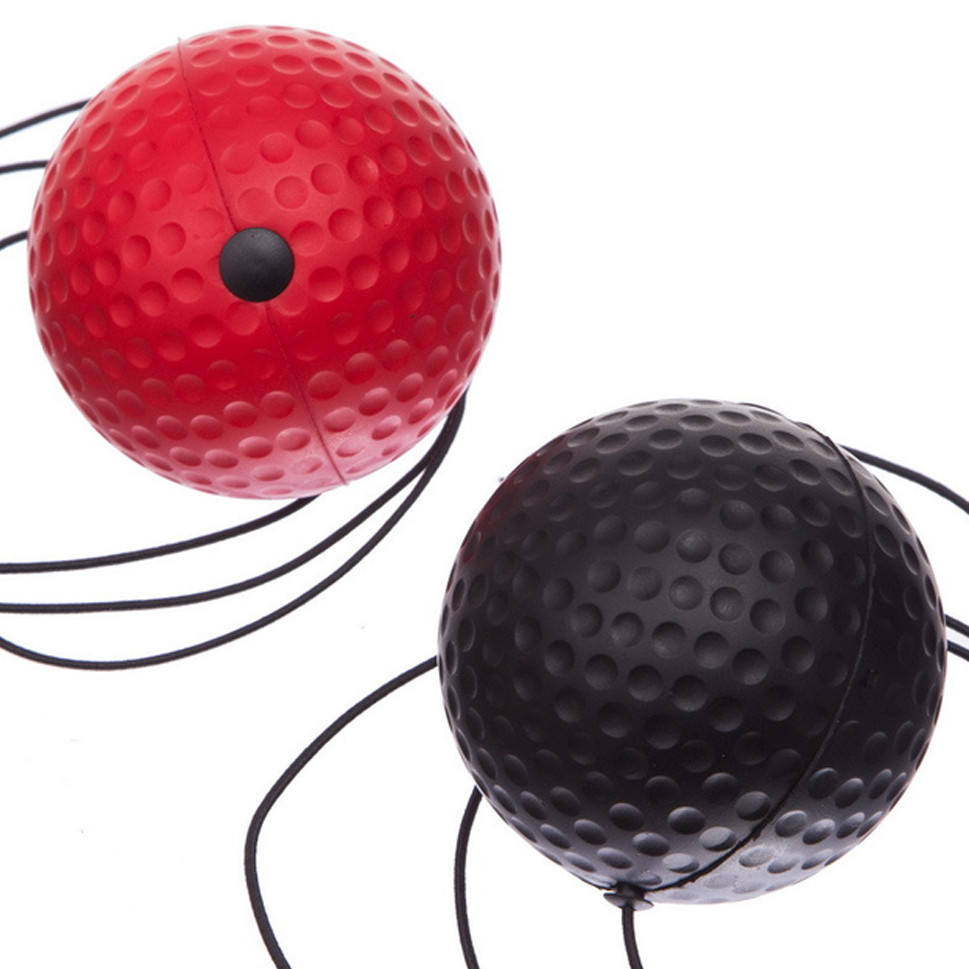 Пневмотренажер для бокса с двумя мячами, файтбол fight ball Black-Red Бровары - изображение 8