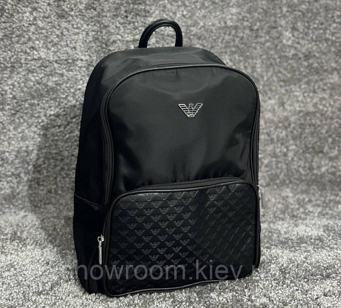 Мужской брендовый рюкзак GA (5155) black Киев - изображение 4