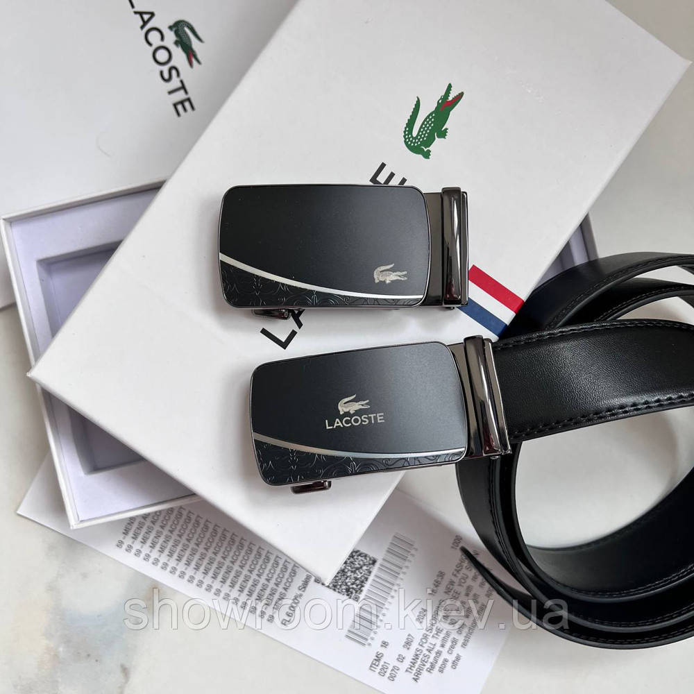 Чоловічий подарунковий набір Lacoste (пряжки автомат) (992) Київ - фото 2