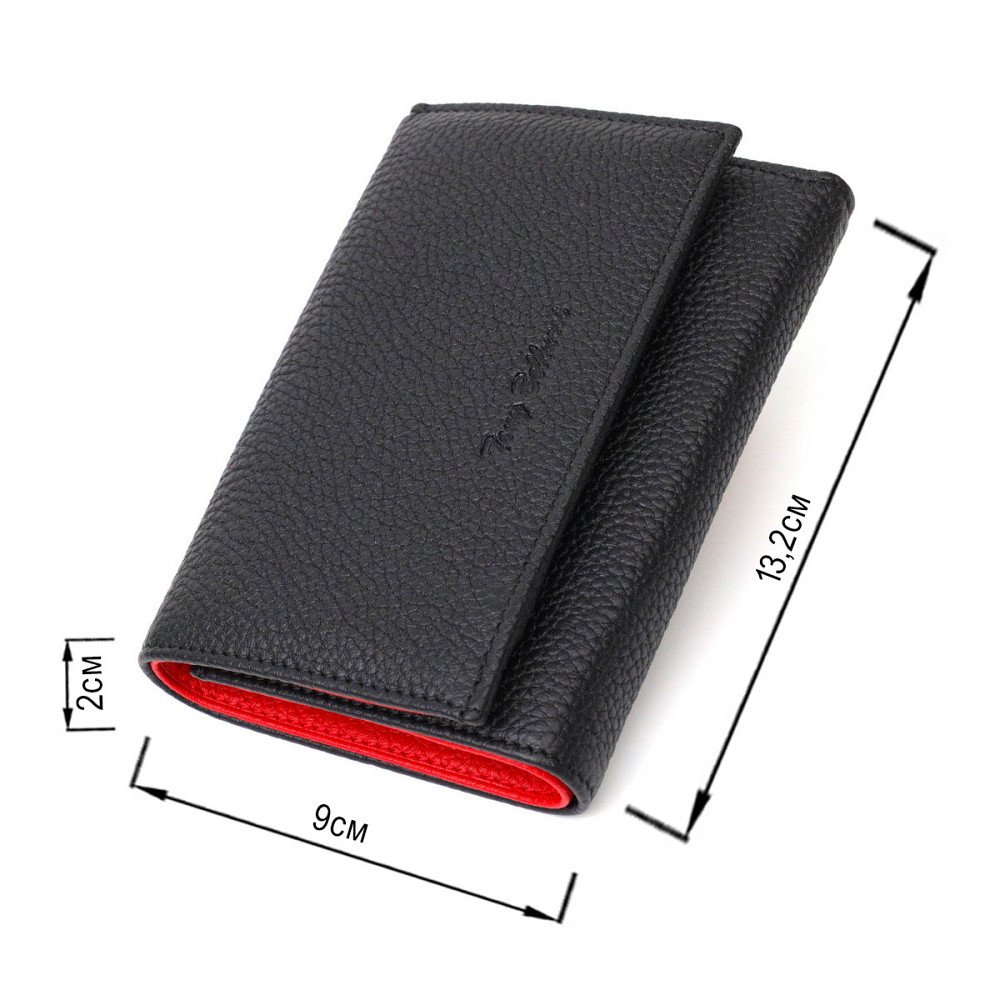 Комбинированный кошелек для женщин из натуральной кожи Tony Bellucci 22037 Черный Киев - изображение 8