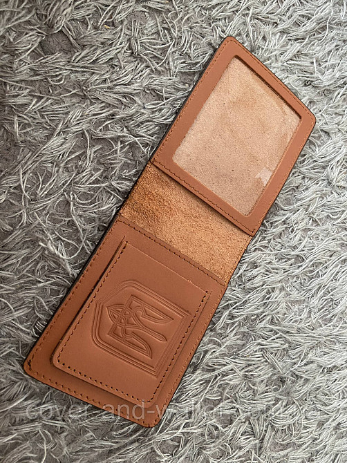 Шкіряна обкладинка ветеран МВС з кишенею для карток Київ - фото 8