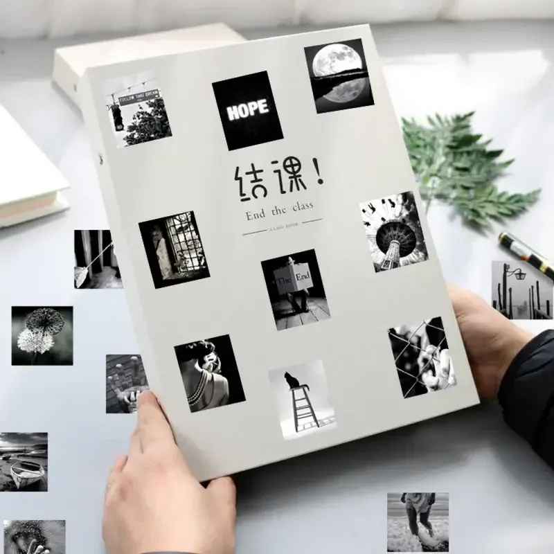 Набор черно-белых мотивационных стикеров 50 шт — вдохновение, арт-декор, фотоэстетика Киев - изображение 2