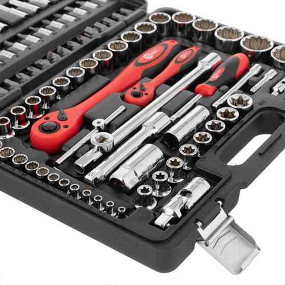 Набір інструментів INTERTOOL 1/2 "& 1/4", 108од., ET-6109, Cr-V Універсальний набір з хром-ванадієвої сталі Львів