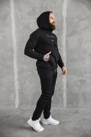 Теплый спортивный костюм мужской Европа Черный S Харьков