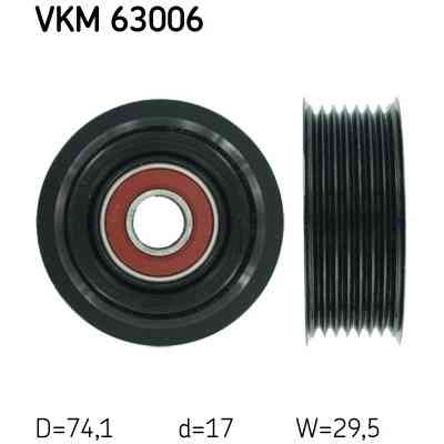 Ролик натяжителя ремня SKF VKM 63006 Винница