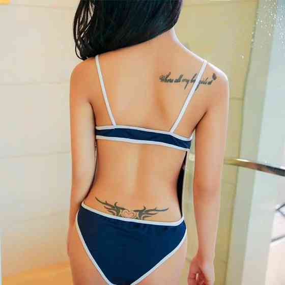 Эффектный боди с открытой спиной - Синий - S/M – Эротическое бельё Винница